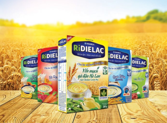 Các loại bột ăn dặm của Ridielac Gold